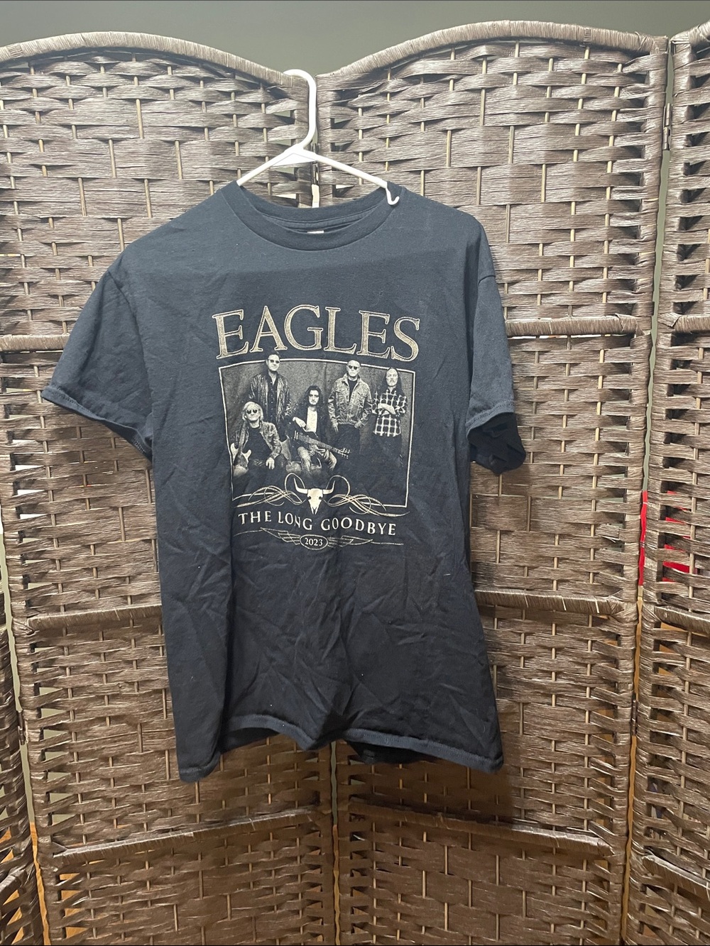 Gildan Black 'Eagles The Long Goodbye' Graphic Tee Size Large